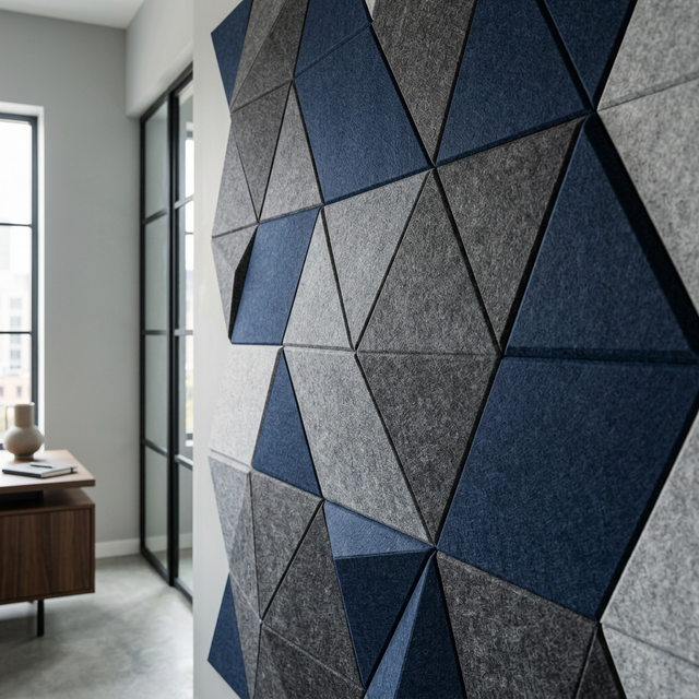 Painéis Acústicos de alta tecnologia do tipo feltro PET