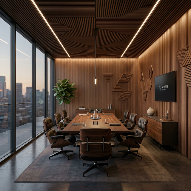 Painéis Ripados Acústicos